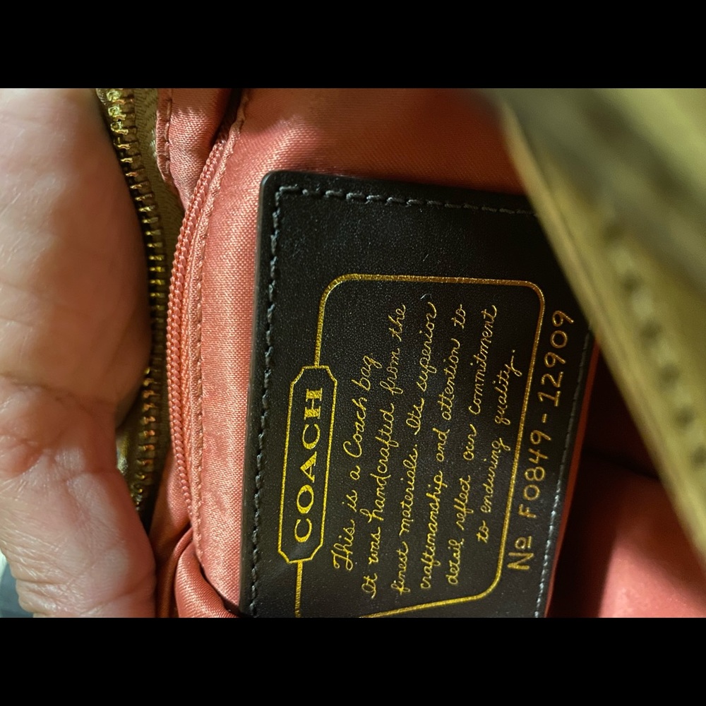 Cute coach bag with wallet